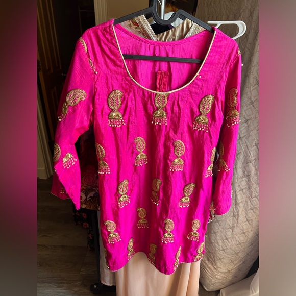 Other - Hot Pink Ethnic shirt
